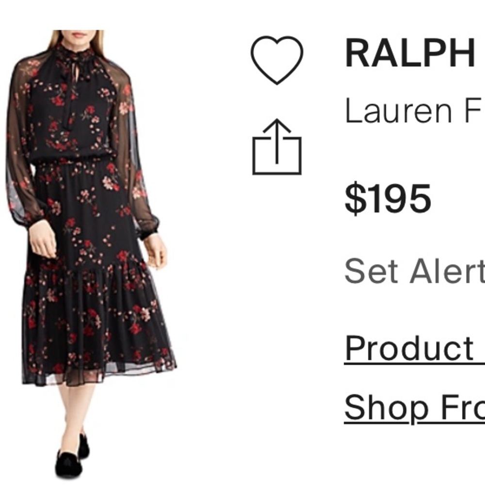 NWOT~ Ralph Lauren, full length dress, size 12